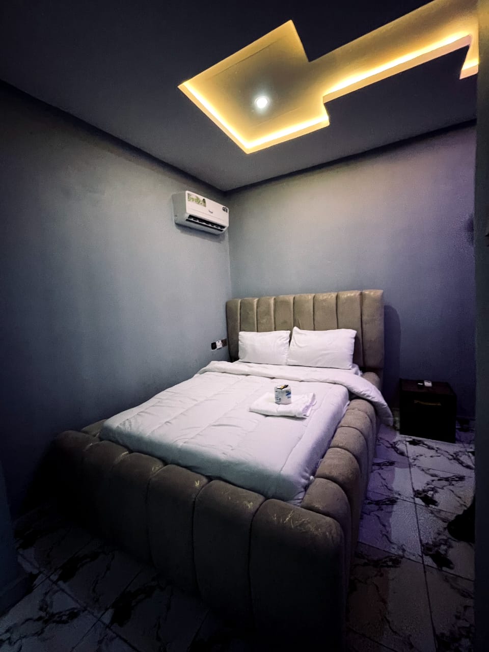 Blue Luxe Room at Marley Relaxation Center with premium room styling